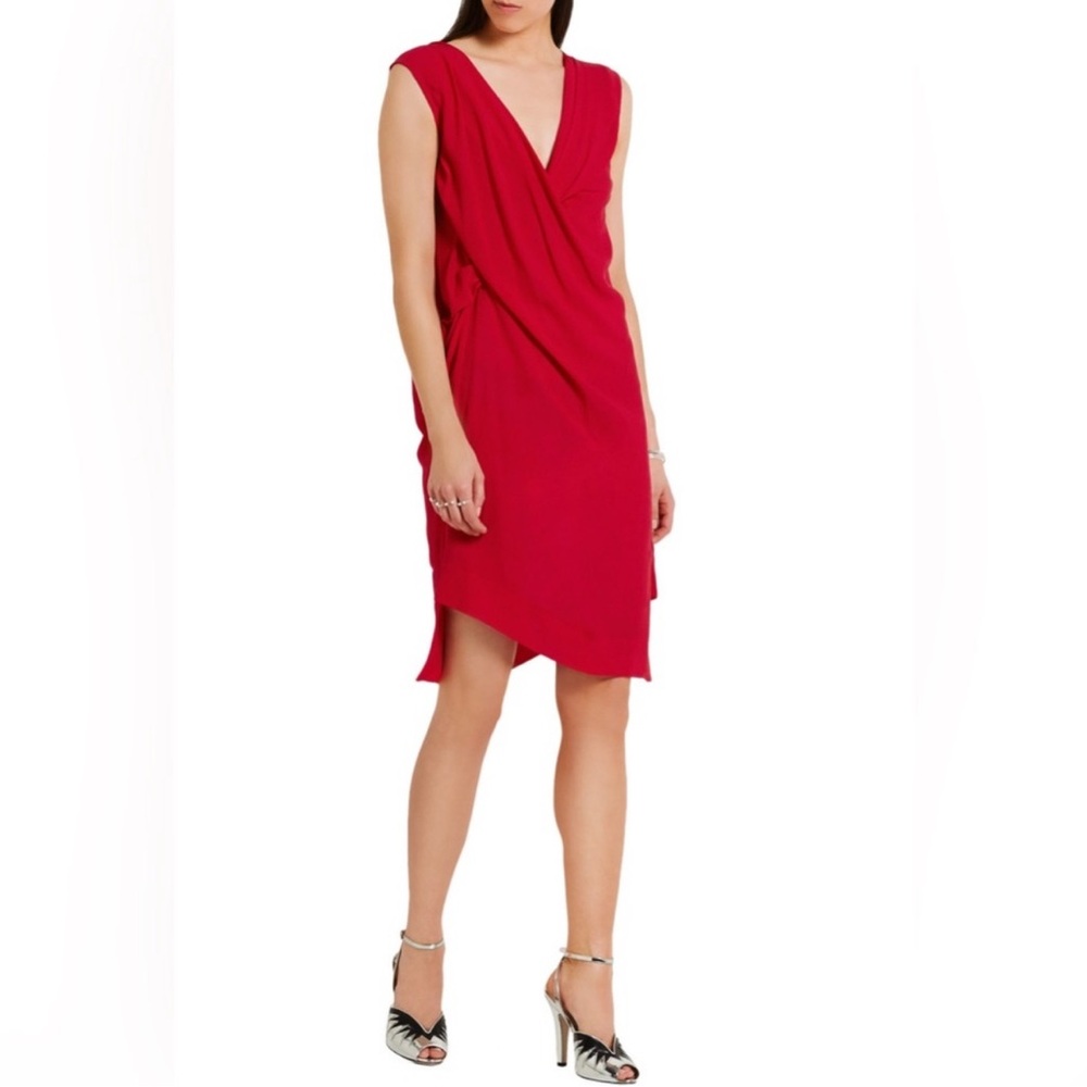 Excellent condition Vivienne Westwood Asymmetrical Red Dress size 42 (us 4-6)
